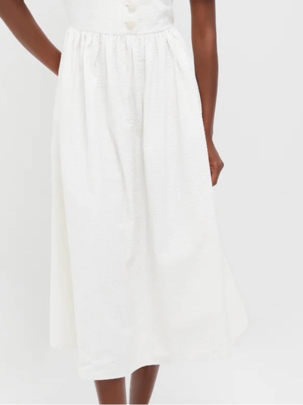 Tuckernuck Adelaide cream-white “seersucker” Dress - Picture 3 of 5